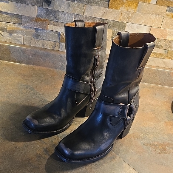 Freebird by Steven Shoes - Freebird by Steven Black Leather Ankle Boots